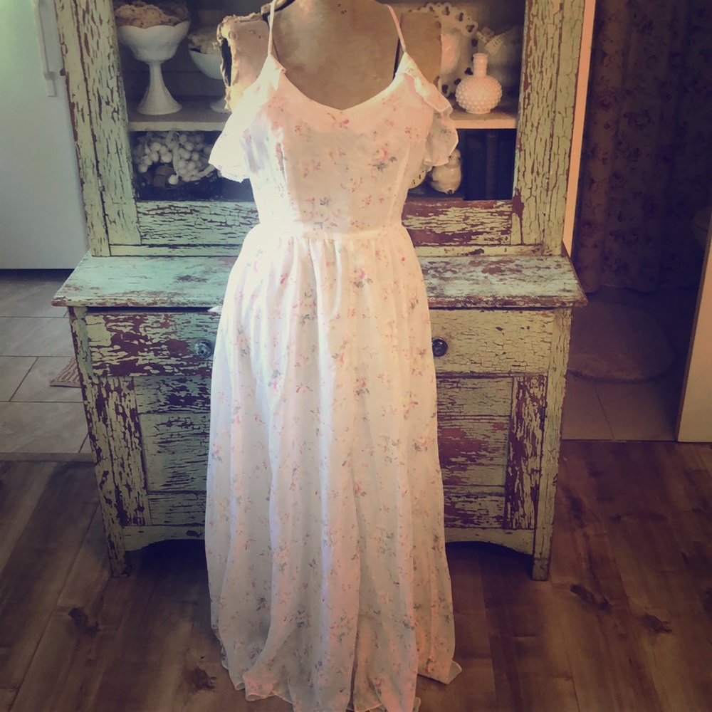 Gunne sax style prairie dress